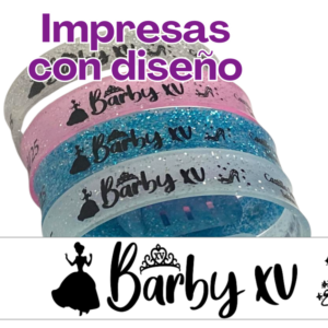1.Pulseras Impresas con diseño