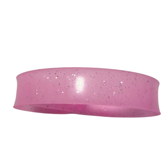 Obscuridad Rosa glitter sin impresión